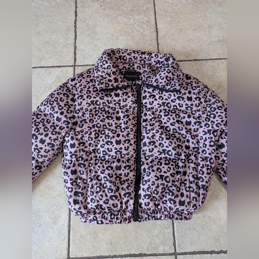 Pink Leopard Jacket XS